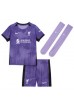 Liverpool Virgil van Dijk #4 Babyklær Tredje Fotballdrakt til barn 2023-24 Korte ermer (+ Korte bukser)